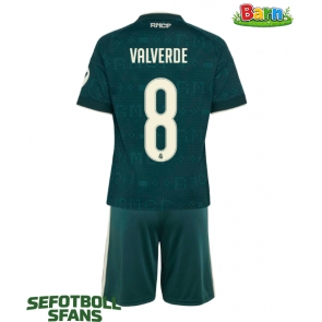Real Madrid Federico Valverde #8 Bortaställ Barn 2026-27 Kortärmad (+ Korta byxor)